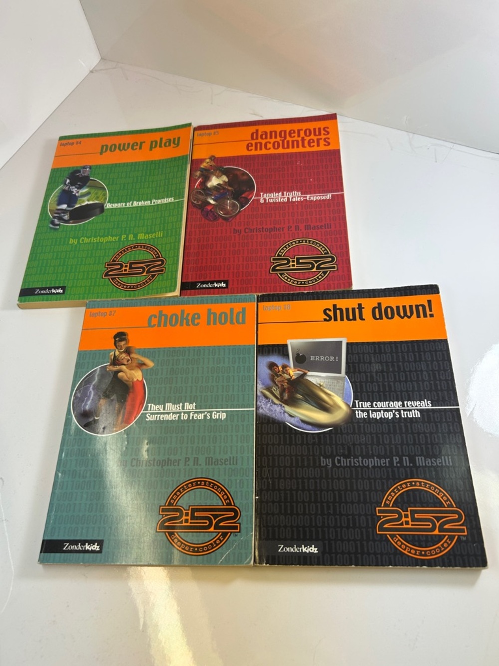Lot - 2:52 Laptop Series (Books 4,5,7,8) by Christopher P. N. Maselli Zonderkidz